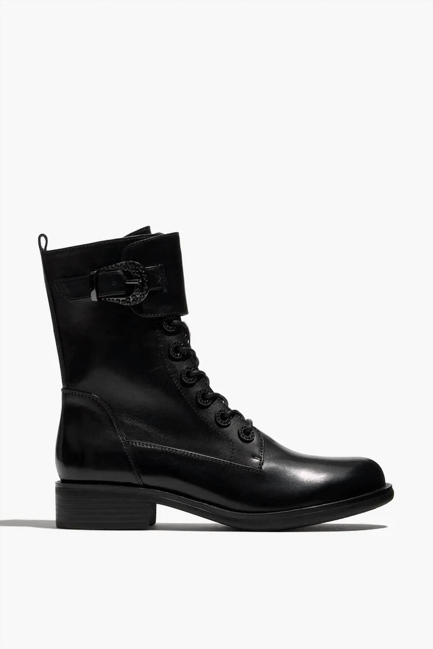 NEW REGARDE LE CIEL women's emily boots in delice black/silver